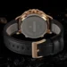 Stainless steel back case of SKMEI 1652 Leather Digital Waterproof Watch for Men