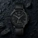 SKMEI 1652 Leather Multifunctional Waterproof Digital Watch for Men in Black – Dual Time LED Display